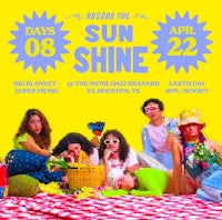 a poster for around the sun shine