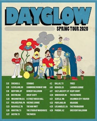 a poster for dayglow's string tour 2020