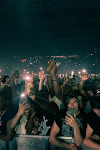 a crowd of people at a concert