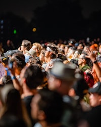 a crowd of people at a concert